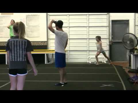 Anna doing several tumbling runs