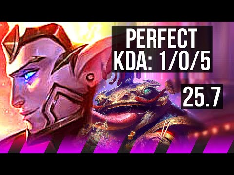 RAKAN & Lucian vs TAHM KENCH & Aphelios (SUP) | 1/0/5 | KR Challenger | 25.7