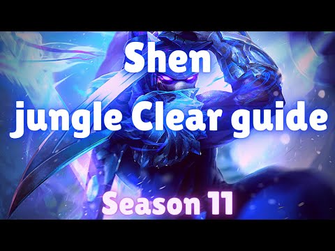 Shen jungle Clear | Season 11 | Shen jungle full clear Guide (best path with runes) | Patch 11.7