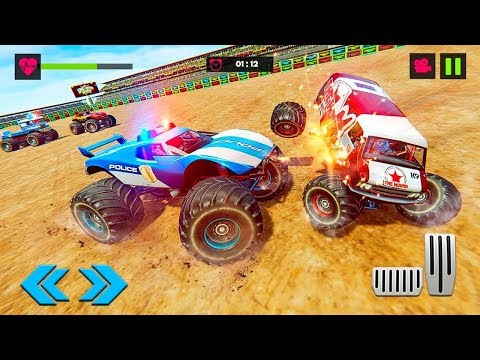 Police Truck Derby Monster Car Crash Stunts - Gameplay Trailer (Android)