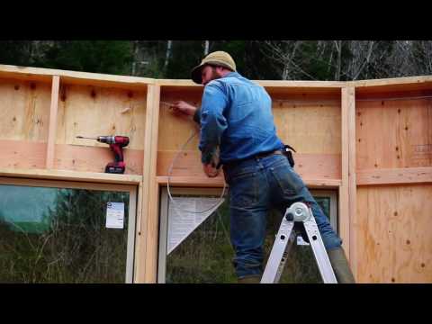 Building an Off Grid Yurt Part 7: 24 Walls in Place