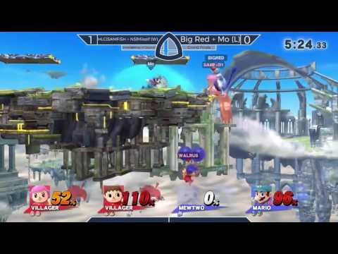 Sm4sh@Mines 47 - HLG|SAMFISH + NS|Miiself [W] Vs. Big Red + Mo [L] - Doubles Grand Finals