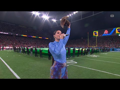 Ana Castela Sings The Brazilian National Anthem | Chiefs vs Chargers Week 1