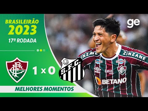 Gols e lances de Fluminense x Santos