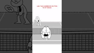 Game Of Tennis 😁 (Animation Meme) Orig: ​⁠@GarrettTheCarrot  #shorts