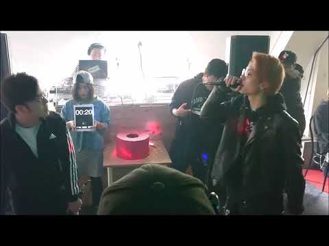 KANEKO THE FULLTIME vs Lil Force　狂人主催『無音MC BATTLE vol.4 』2019.4.21