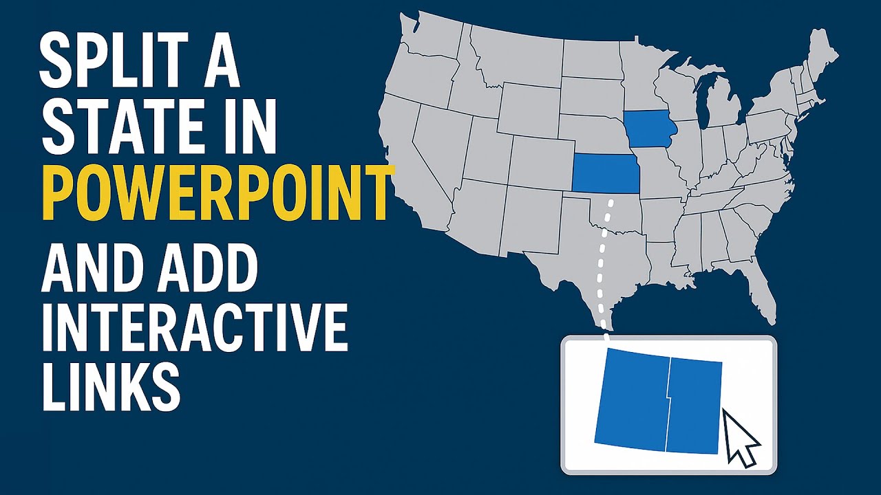 How to Split a State in PowerPoint and Add Interactive Links – US Map Tutorial