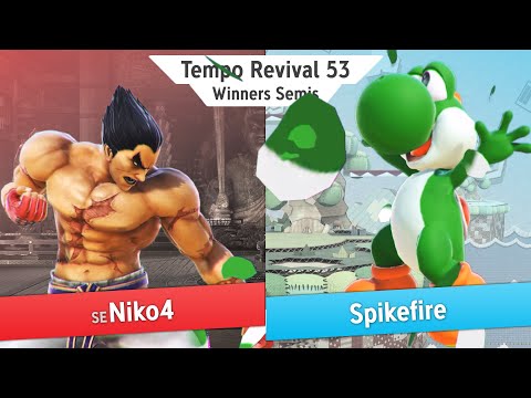 Tempo Revival 53 - SE | Niko4 (Kazuya) Vs. Spikefire (Yoshi) - Winners Semis - Smash Ultimate