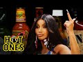 Cardi B Tries Not To Panic While Eating Spicy Wings Hot Ones