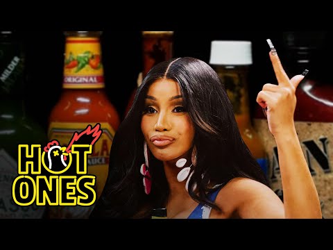 Cardi B Tries Not to Panic While Eating Spicy Wings | Hot Ones
