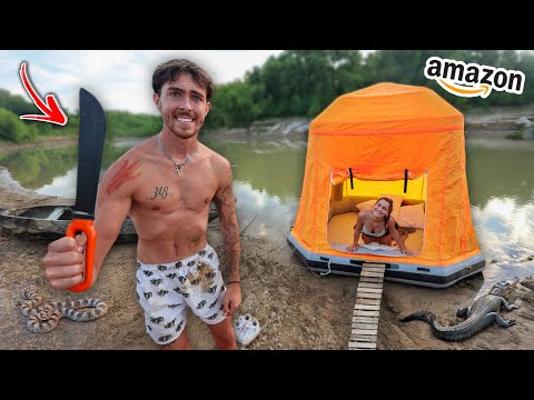 Overnight in AMAZON LIFERAFT with my Girlfriend (gone wrong)