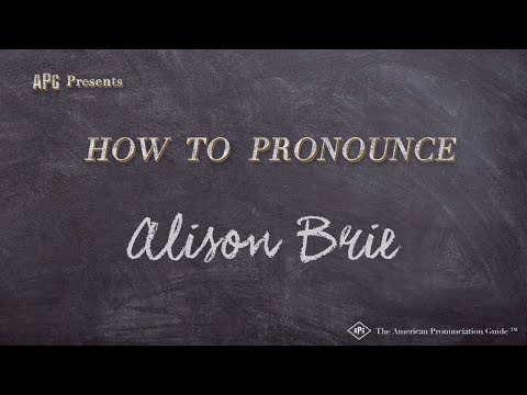 How to Pronounce Alison Brie (Real Life Examples!)