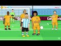 Argentina BEAT Netherlands on penalties! World Cup 2022 Cartoon Messi 2- 2 4 3 Goals Highlights