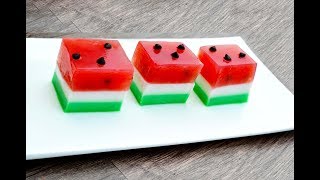 Watermelon Jelly Cake (Agar Agar) | Watermelon Cake