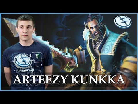 EG.Arteezy Kunkka gameplay - Dota 2