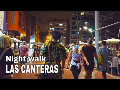 GRAN CANARIA: LAS PALMAS. LAS CANTERAS night walk (September 15, 2021)