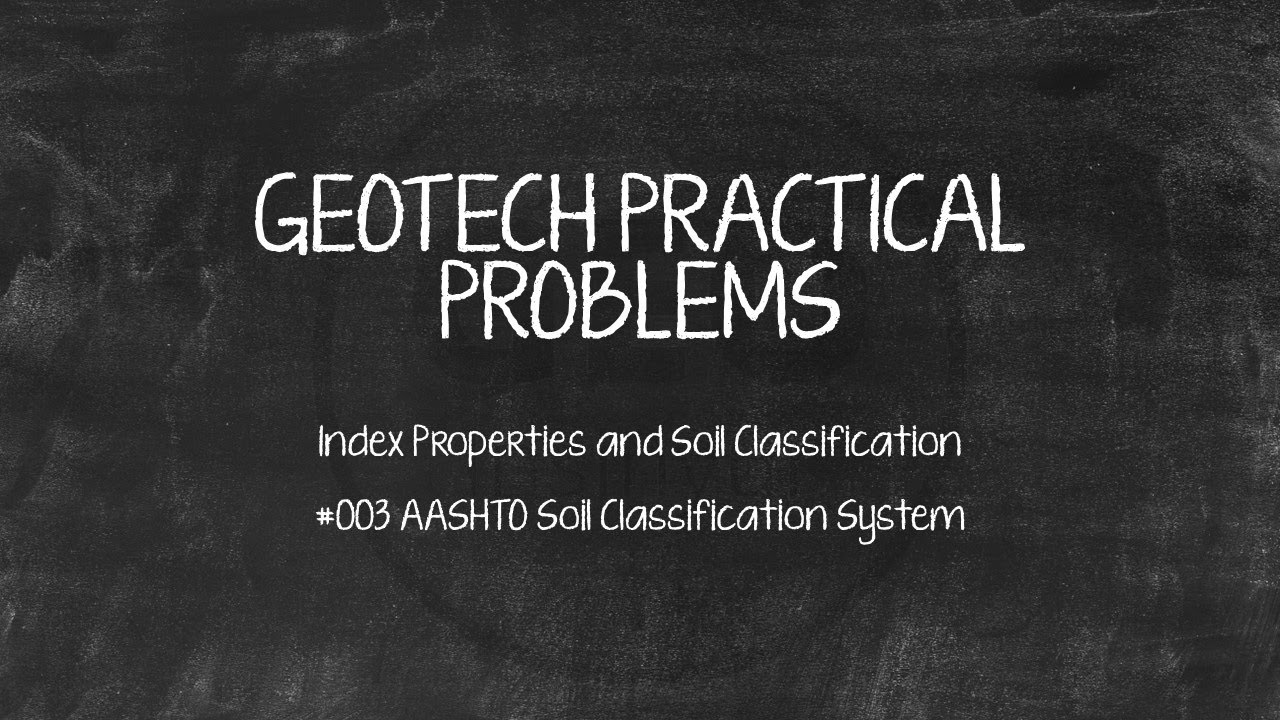 How to classify soil according to AASHTO Soil Classification System