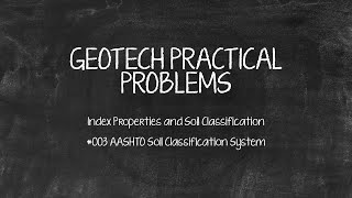 How to classify soil according to AASHTO Soil Classification System