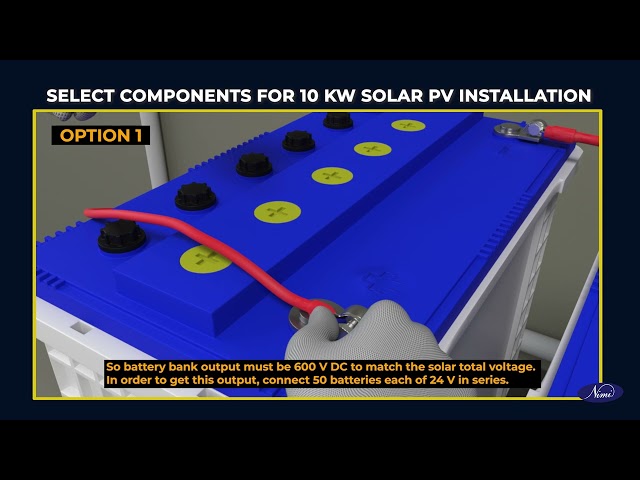 prepare bill of material for a 10 kw solar photovoltaic installation