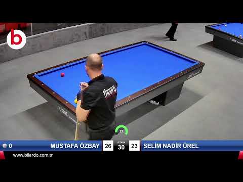 MUSTAFA ÖZBAY & SELİM NADİR ÜREL Bilardo Maçı - 2021 TÜRKİYE ŞAMPİYONASI 2.ETAP-8.TUR