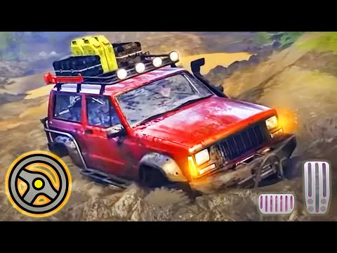 Offroad Jeep Driving Simulator - 4x4 Rally Pickup Truck Race | Android Gameplay