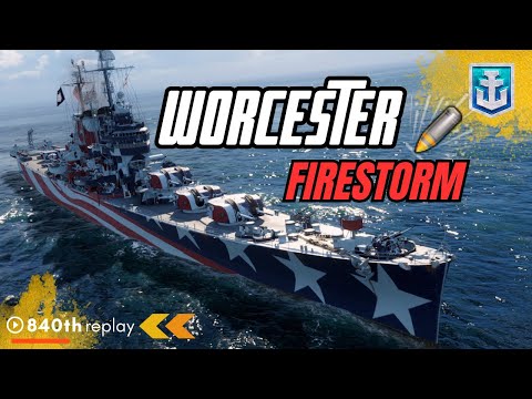The Unstoppable WORCESTER: Dominate the Battles with Cruiser Worcester World of Warships #gaming