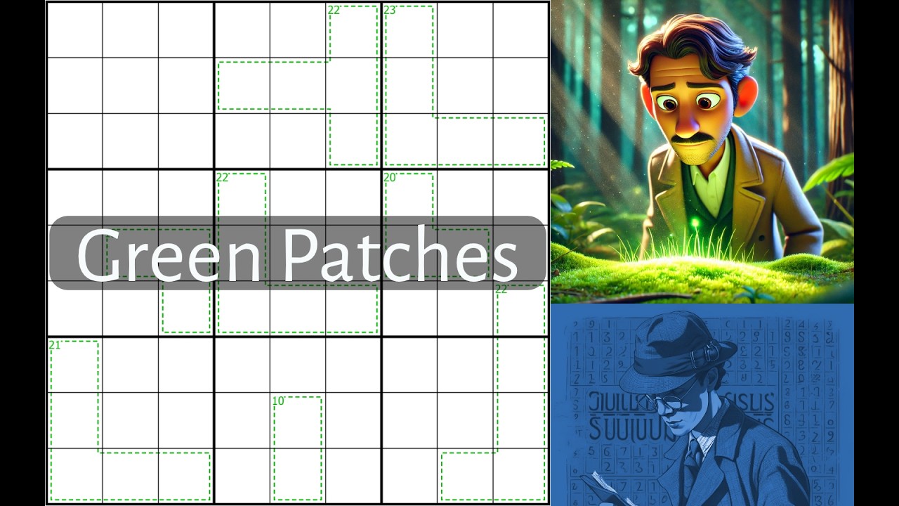 Green Patches: The fusion of German Whispers and Cages is beautiful Sudoku variants
