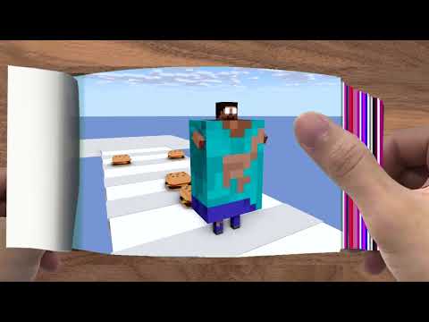 FLIPBOOK  Monster School  FAT 2 FIT CHALLENGE   Minecraft Animation003