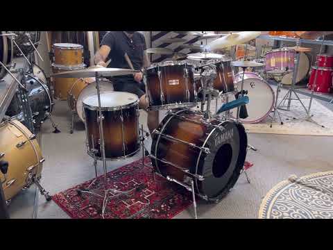 1990s Yamaha Recording Custom Antique Sunburst Drum Kit