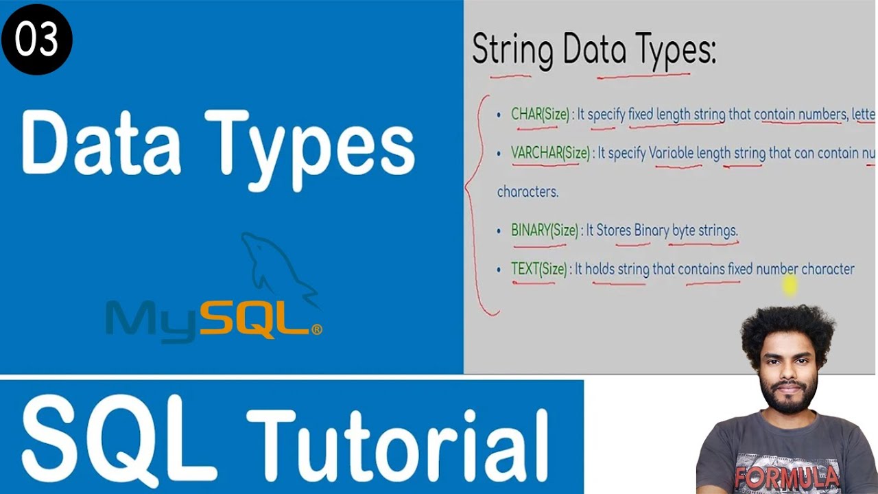 #03 Data Types in SQL | SQL Tutorial
