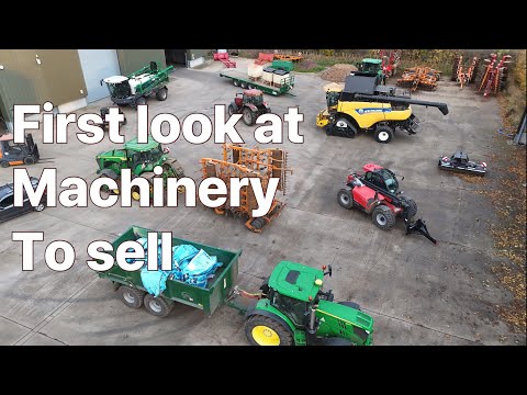 Farm update 400 Last heavy land beet lifted, loading out barley, first meeting re machinery sale