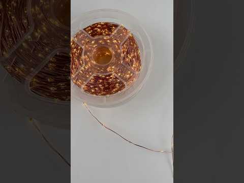 LED гирлянда новогодняя Капля росы 4000LED 200м цвет Теплый Белый, режим: мерцает каждый 10 диод, от 220В медный провод