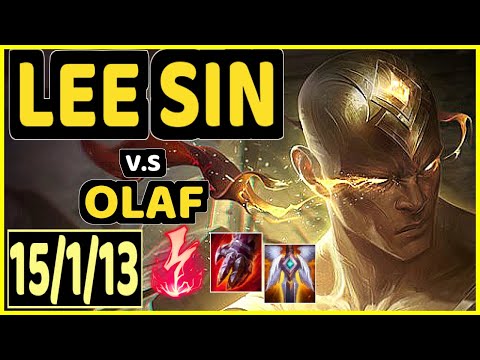 SEB (LEE SIN) vs OLAF - 15/1/13 KDA JUNGLE GAMEPLAY - OC Ranked DIAMOND
