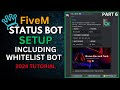 FiveM Status Bot Setup TxAdmin Discord Bot FiveM Whitelist And Status No Hosting Required