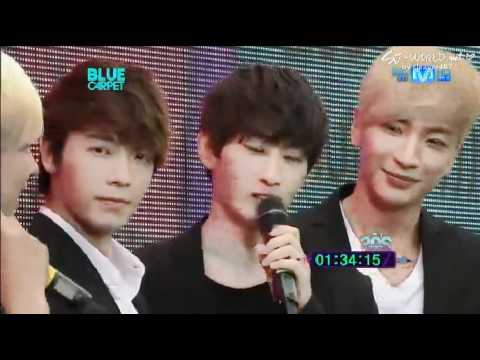 120628 Mnet 20's Choice Blue Carpet - LT,SD,EH,DH Interview