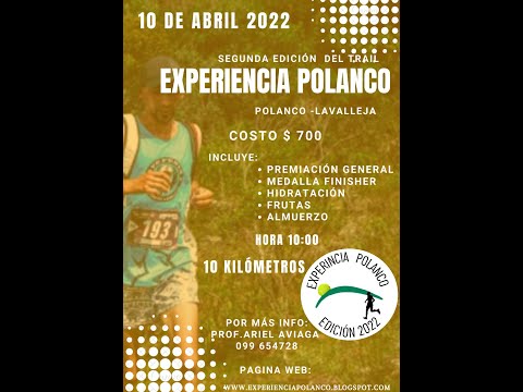 10k Trail Experiencia Polanco (Lavalleja, 10/abr/2022)