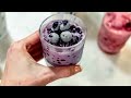 Keto 3 Ingredient Frozen Blueberry Ice Cream Hack Easy Dessert Recipe