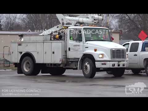 02-05-2019 Abingdon, IL Ice storm preparations, power truck armada, freezing rain