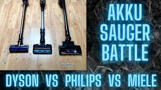 Staubsauger Test Vergleich | Dyson V8 vs. Miele Triflex HX1 vs. Philips XC8147/01