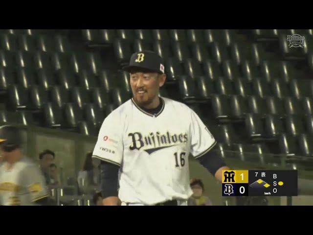 【ファーム】バファローズ・平野佳寿 進塁を防ぐ見事なフィールディング!!  2024年9月1日 オリックス・バファローズ 対 阪神タイガース