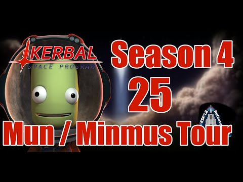 Mun and Minmus Tour[25] Kerbal Space Program Career 1.8 Modded