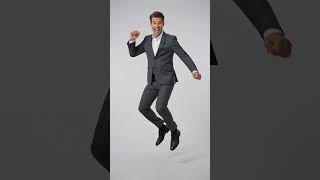 Renoir Men’s Charcoal Grey 2 Button Classic Fit Suit with Optional Vest, Formal Wedding Business Dress Suit video