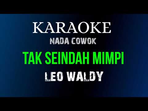 TAK SEINDAH MIMPI - LEO WALDY ( KARAOKE DANGDUT LAWAS NADA COWOK + FULL LIRIK )