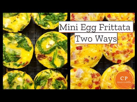 Mini Egg "Bites" Frittata Muffins| Two ways