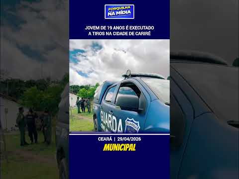 Um jovem de 19 anos foi alvo de disparos de arma de fogo na cidade de Cariré, no interior do Ceará