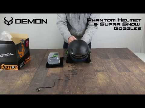 Шлем Demon синий со встроенными наушниками Audio Phantom Team Helmet (blue) Snow w. Audio DS6505 AUD, S - фото 2 - id-p1363190662