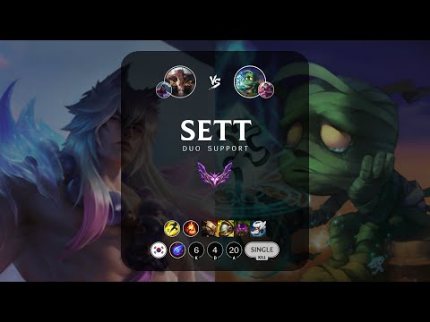 Sett Support vs Amumu - KR Master Patch 12.22