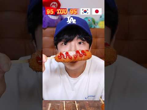 Korean Corn Dog❤️ #mukbang #stoneychoi