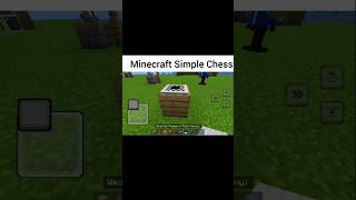 MINECRAFT SIMPLE CHESS ♟️ (EASY BUILD IDEA) #minecraft #shorts