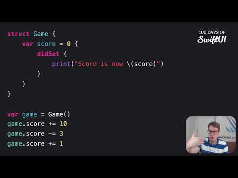 How to take action when a property changes – Swift for Complete Beginners